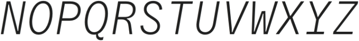 Resist Mono Light Italic otf (300) Font UPPERCASE