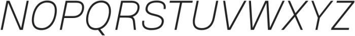 Resonate Thin Italic otf (100) Font UPPERCASE