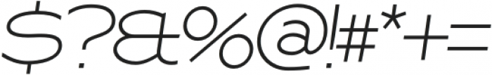Resotho Thin Italic otf (100) Font OTHER CHARS