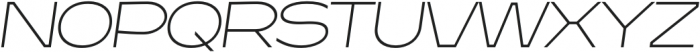 Resotho Thin Italic otf (100) Font UPPERCASE
