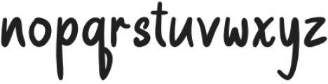 Rest Alia Regular otf (400) Font LOWERCASE