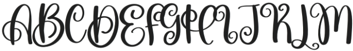 Restie Regular otf (400) Font UPPERCASE