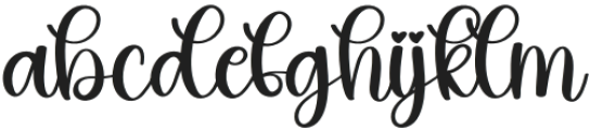 Restie Regular otf (400) Font LOWERCASE