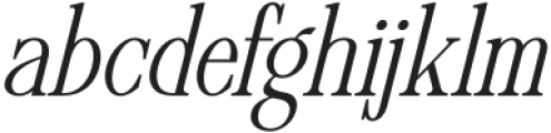 Restiga Italic otf (400) Font LOWERCASE