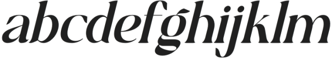 Restilla Italic otf (400) Font LOWERCASE