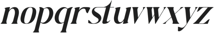 Restilla Italic otf (400) Font LOWERCASE