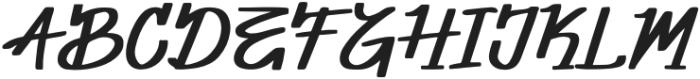 Restiwo Regular otf (400) Font UPPERCASE