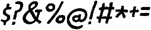 Restless Sea Italic otf (400) Font OTHER CHARS
