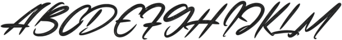 Restollia Script Regular otf (400) Font UPPERCASE