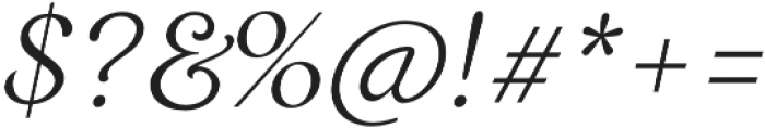 Restora ExtraLight Italic otf (200) Font OTHER CHARS