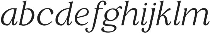Restora ExtraLight Italic otf (200) Font LOWERCASE