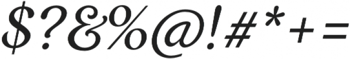 Restora Italic otf (400) Font OTHER CHARS