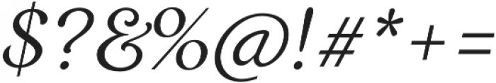 Restora Light Italic otf (300) Font OTHER CHARS
