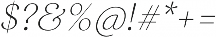 Restora Neue ExtraLight Italic otf (200) Font OTHER CHARS