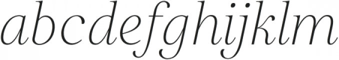 Restora Neue ExtraLight Italic otf (200) Font LOWERCASE