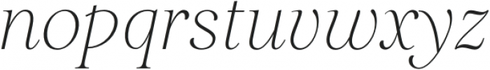 Restora Neue ExtraLight Italic otf (200) Font LOWERCASE