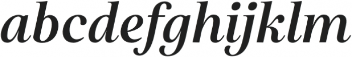 Restora Neue SemiBold Italic otf (600) Font LOWERCASE