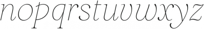 Restora Neue Thin Italic otf (100) Font LOWERCASE