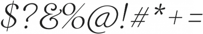 Restora Thin Italic otf (100) Font OTHER CHARS