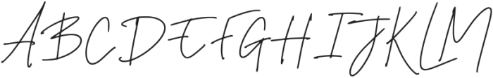 Restore Signature Regular otf (400) Font UPPERCASE