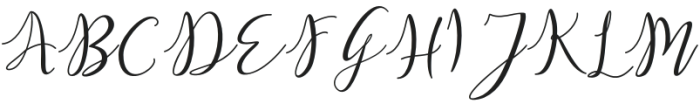 Retafia Script Regular otf (400) Font UPPERCASE