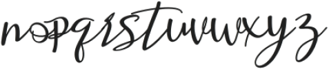 Retafia Script Regular otf (400) Font LOWERCASE