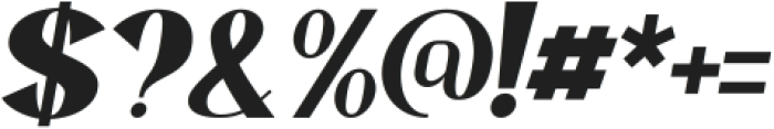 Retrive Black Italic ttf (900) Font OTHER CHARS