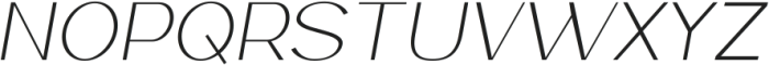 Retrive Extra Light Italic ttf (200) Font UPPERCASE