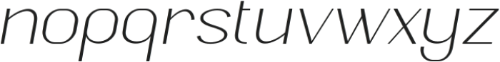 Retrive Extra Light Italic ttf (200) Font LOWERCASE