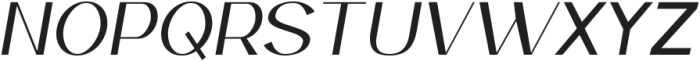 Retrive Italic ttf (400) Font UPPERCASE