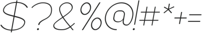 Retrive Thin Italic ttf (100) Font OTHER CHARS