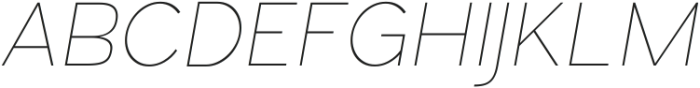 Retrive Thin Italic ttf (100) Font UPPERCASE