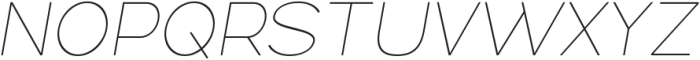Retrive Thin Italic ttf (100) Font UPPERCASE