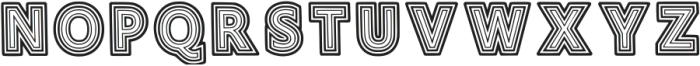 Retro 1970 Regular otf (400) Font UPPERCASE