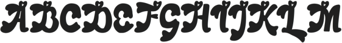 Retro Amour otf (400) Font UPPERCASE