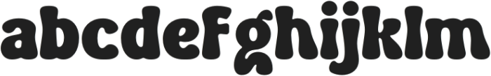 Retro Blendy otf (400) Font LOWERCASE