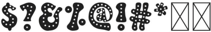 Retro Doodle Dots Regular otf (400) Font OTHER CHARS