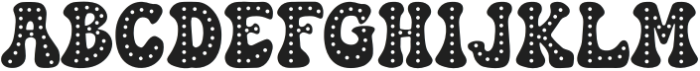 Retro Doodle Dots Regular otf (400) Font UPPERCASE