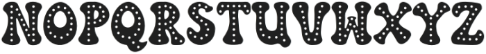 Retro Doodle Dots Regular otf (400) Font UPPERCASE