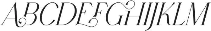 Retro Dream Serif Italic 3 otf (400) Font UPPERCASE