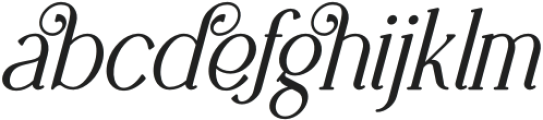 Retro Dream Serif Italic 6 otf (400) Font LOWERCASE