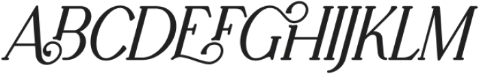 Retro Dream Serif Italic 8 otf (400) Font UPPERCASE