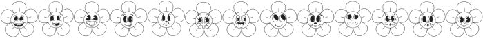 Retro Flower Regular ttf (400) Font LOWERCASE