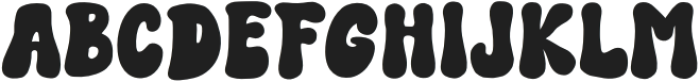 Retro Friday Regular otf (400) Font UPPERCASE