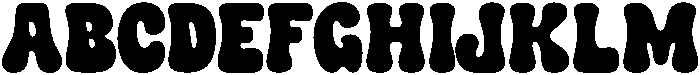 Retro Friday Regular ttf (400) Font UPPERCASE