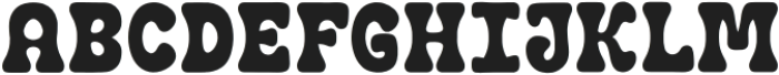 Retro Funky Regular otf (400) Font UPPERCASE