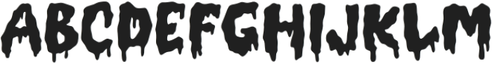 Retro Ghost Regular otf (400) Font UPPERCASE