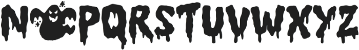 Retro Ghost Regular otf (400) Font LOWERCASE