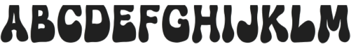 Retro Groovy Clean otf (400) Font UPPERCASE