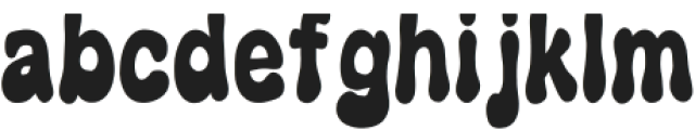 Retro Groovy Clean otf (400) Font LOWERCASE